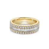 Baguette & Round Diamond Dress Ring - Dracakis Jewellers